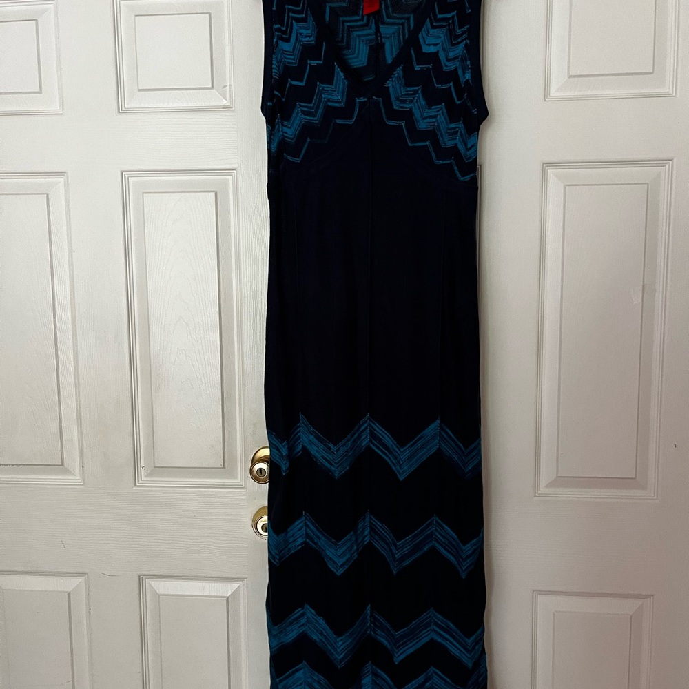 Missoni for Target Black and Blue Chevron Maxi Dress